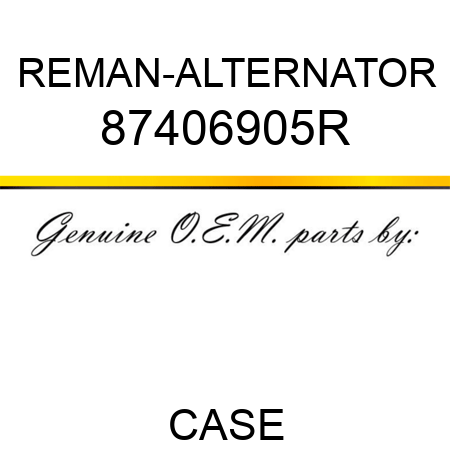 REMAN-ALTERNATOR 87406905R