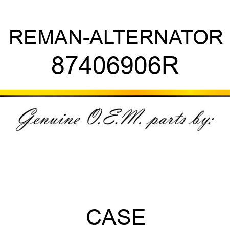REMAN-ALTERNATOR 87406906R