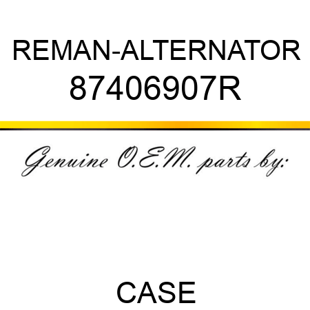 REMAN-ALTERNATOR 87406907R