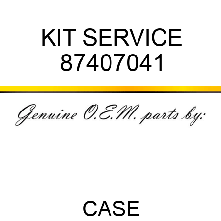 KIT, SERVICE 87407041