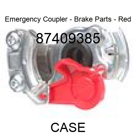 Emergency Coupler - Brake Parts - Red 87409385