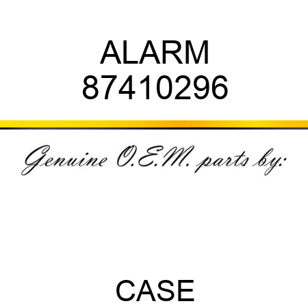 ALARM 87410296