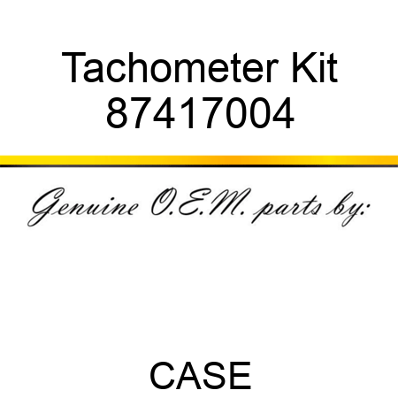Tachometer Kit 87417004