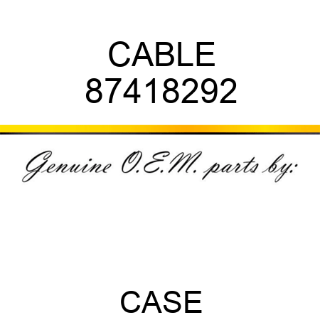 CABLE 87418292