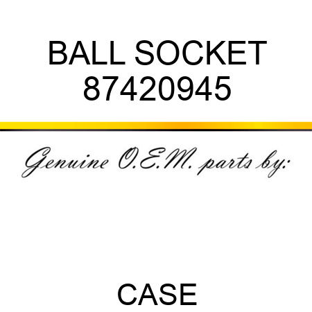BALL SOCKET 87420945