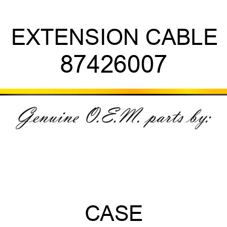 EXTENSION CABLE 87426007