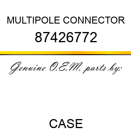 MULTIPOLE CONNECTOR 87426772