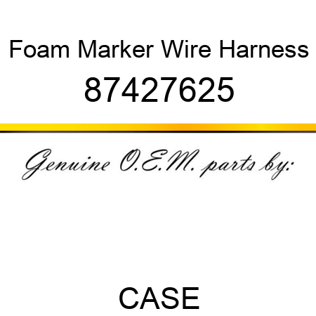 Foam Marker Wire Harness 87427625
