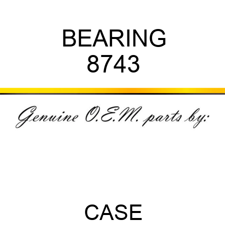 BEARING 8743