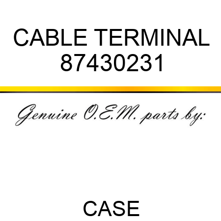 CABLE TERMINAL 87430231