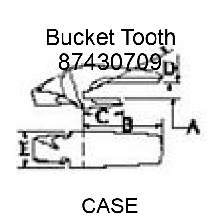 Bucket Tooth 87430709