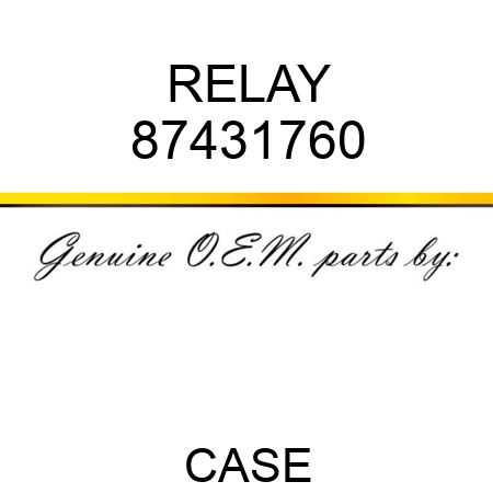 RELAY 87431760