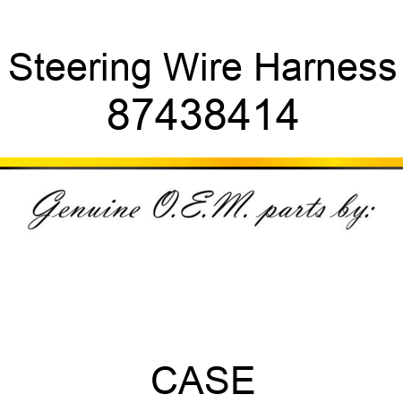 Steering Wire Harness 87438414