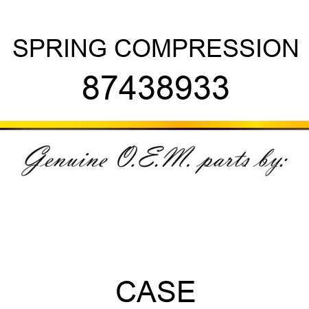SPRING, COMPRESSION 87438933