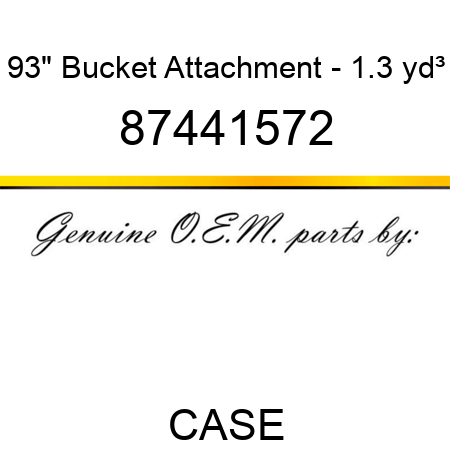 93" Bucket Attachment - 1.3 yd³ 87441572