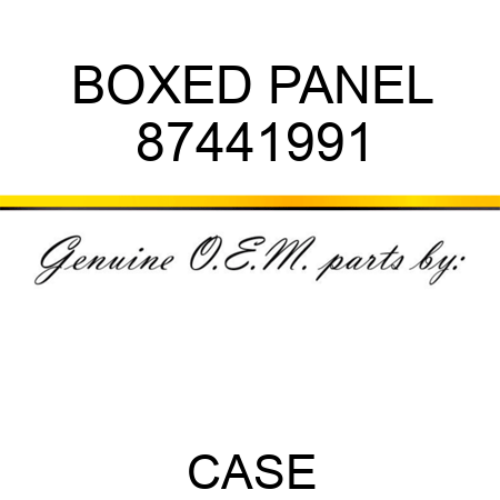 BOXED PANEL 87441991