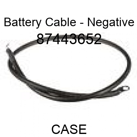 Battery Cable - Negative 87443652