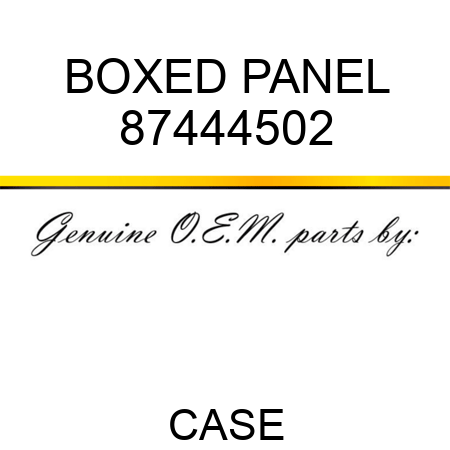 BOXED PANEL 87444502