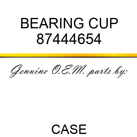 BEARING CUP 87444654
