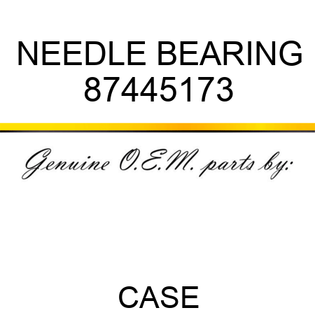 NEEDLE BEARING 87445173