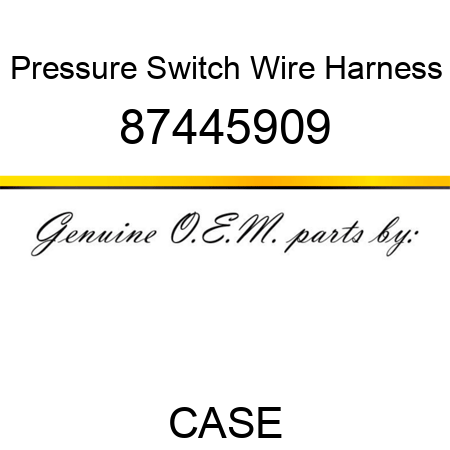 Pressure Switch Wire Harness 87445909