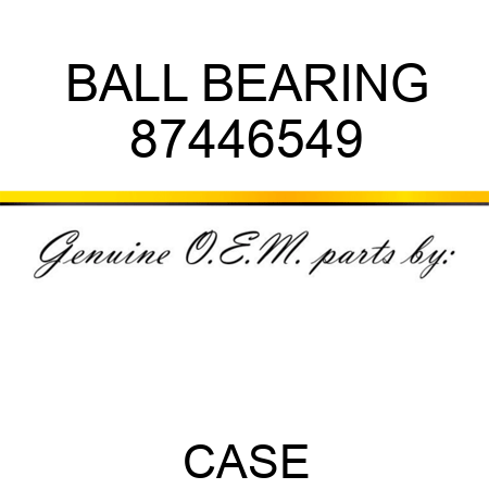 BALL BEARING 87446549