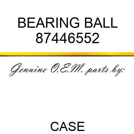 BEARING, BALL 87446552