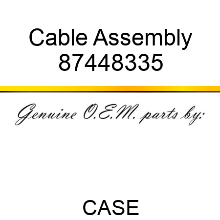 Cable Assembly 87448335