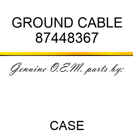 GROUND CABLE 87448367