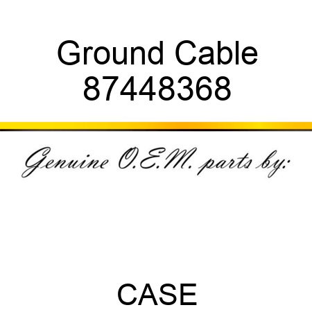 Ground Cable 87448368