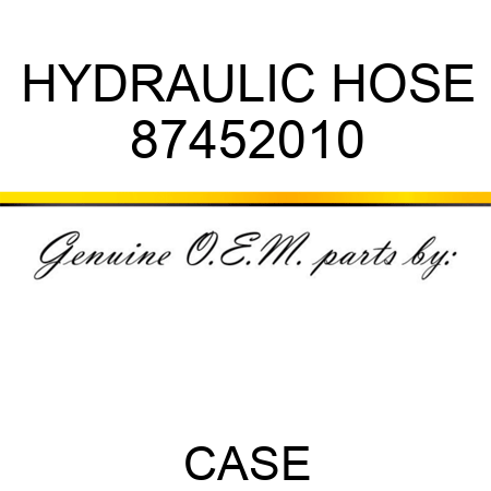HYDRAULIC HOSE 87452010