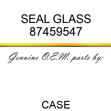 SEAL, GLASS 87459547