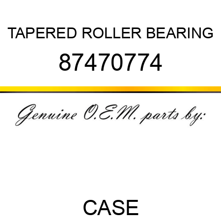 TAPERED ROLLER BEARING 87470774
