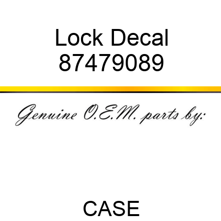 Lock Decal 87479089