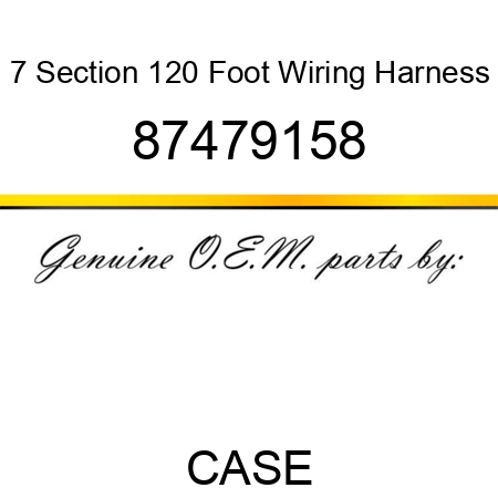 7 Section 120 Foot Wiring Harness 87479158