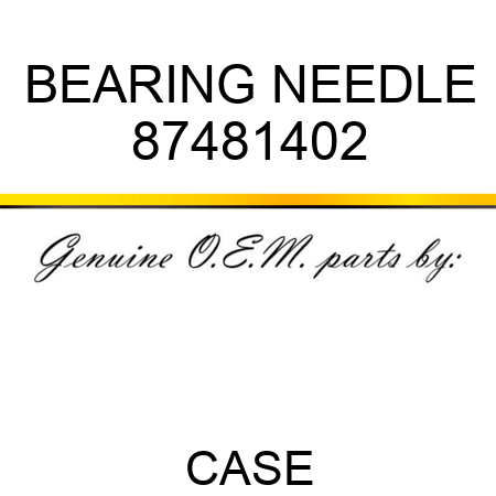 BEARING, NEEDLE 87481402