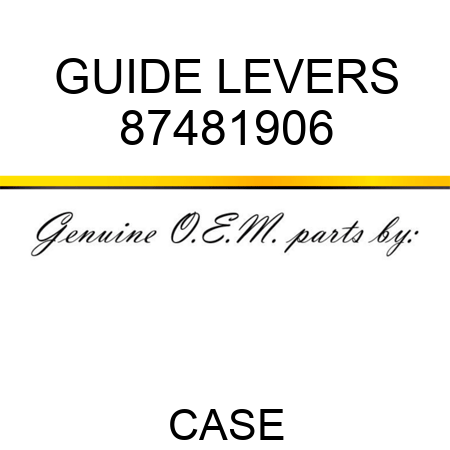 GUIDE, LEVERS 87481906