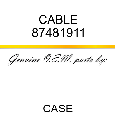 CABLE 87481911