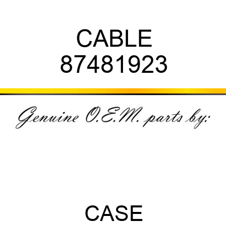 CABLE 87481923