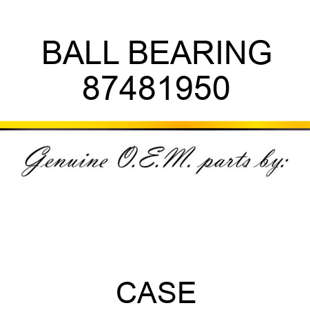 BALL BEARING 87481950