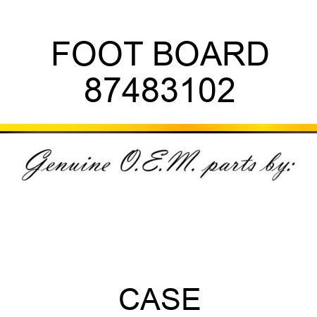 FOOT BOARD 87483102