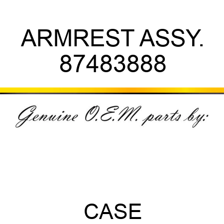 ARMREST ASSY. 87483888