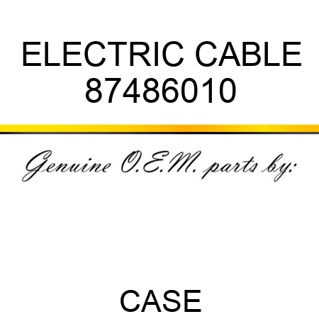 ELECTRIC CABLE 87486010