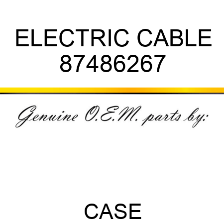ELECTRIC CABLE 87486267