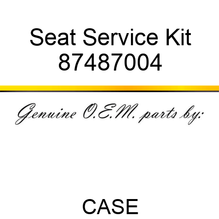 Seat Service Kit 87487004