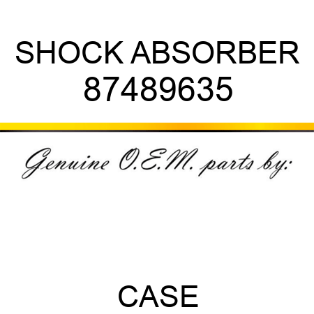 SHOCK ABSORBER 87489635
