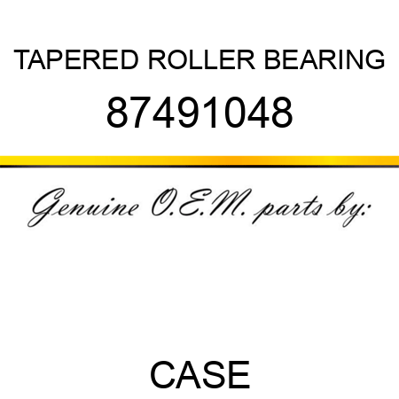 TAPERED ROLLER BEARING 87491048