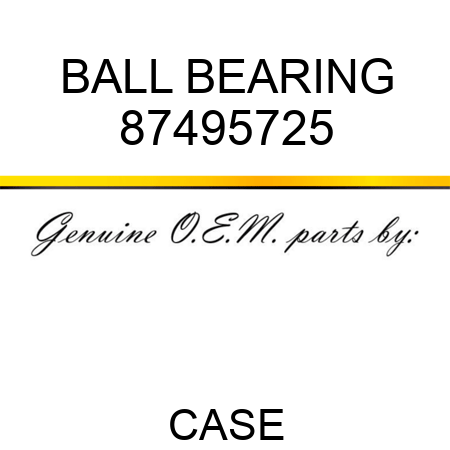 BALL BEARING 87495725