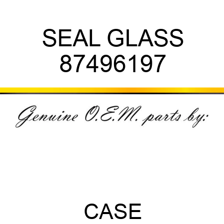SEAL, GLASS 87496197