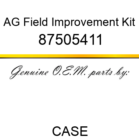 AG Field Improvement Kit 87505411